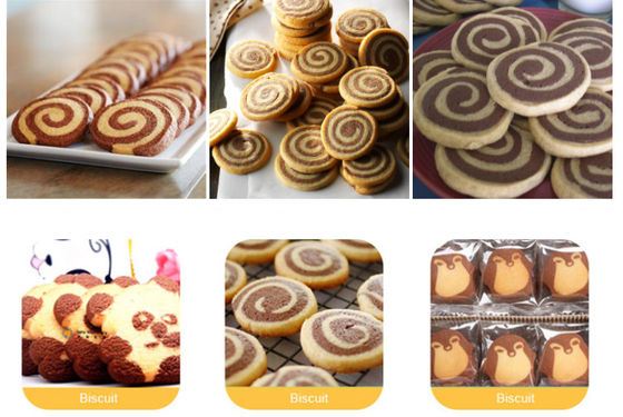 Mosaic Cookie Panda Biscuit Ice Box Cookie Machine PLC Control