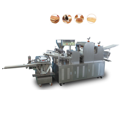 Linha de produção de pão europeu de aço inoxidável 304 com 6 lâminas de corte 3.5KW
