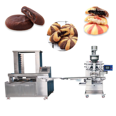 Máquina de linha de produção de biscoitos de preenchimento líquido com chocolates recheados