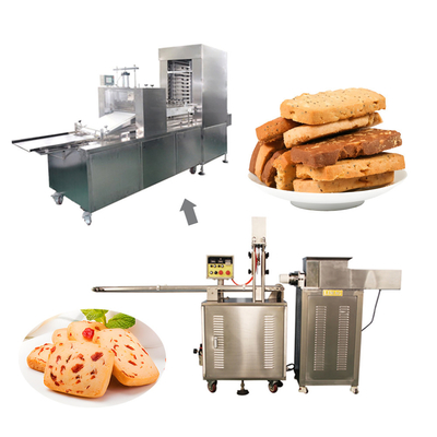 Linha de produção de biscoitos congelados automática para cortar e organizar