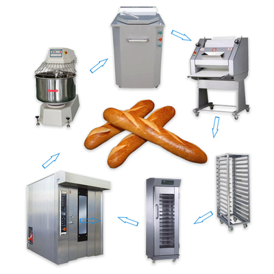 Equipamento de panificação linha de produção automática de baguettes de pão francês
