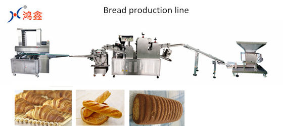 Linha de produção Shredded 1700*1750mm do pão 4KW