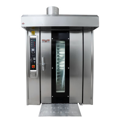 Equipamento 304 da padaria de 32 Tray Diesel Rotary Oven Industrial de aço inoxidável